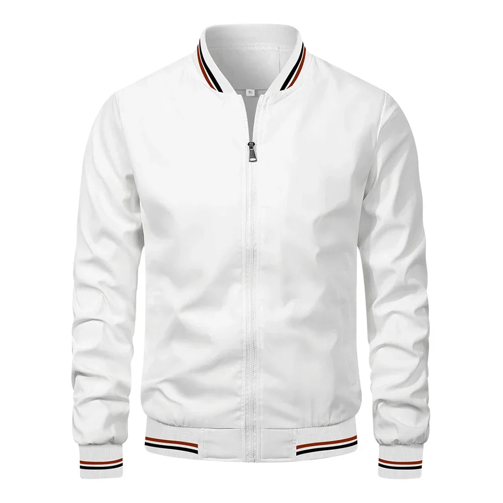 LAURENT MONACO | VESTE À FERMETURE ÉCLAIR CONTRASTÉE POUR HOMMES