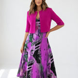 Maéliane™ — Robe midi imprimée élégante fluide