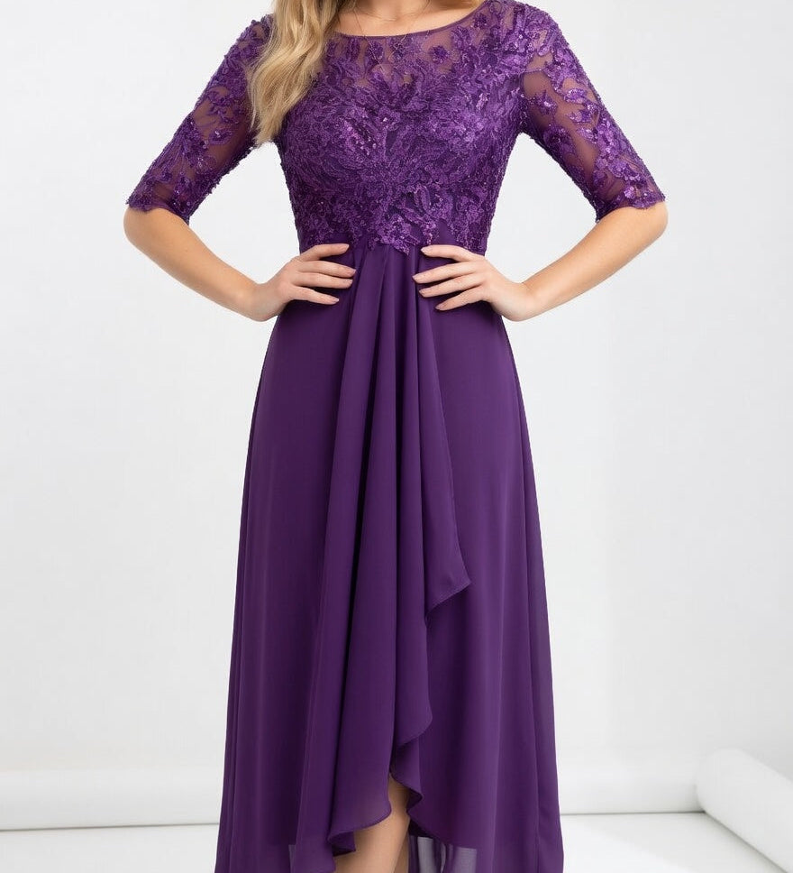 Séraphine™ — Robe midi dentelle élégance intemporelle