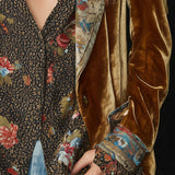 Marcelline | Blazer Patchwork Imprimé Fleuri Vintage