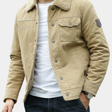 Veste En Coton Doublée En Sherpa Pour Homme