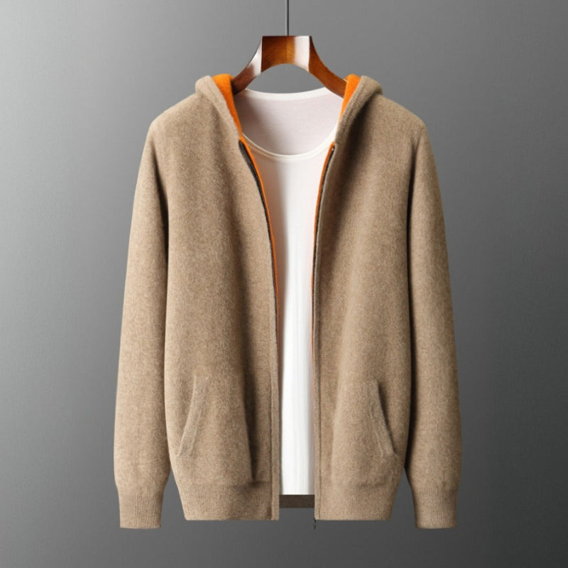 LAURENT MONACO | SWEAT EN LAINE AVEC CAPUCHE POUR HOMME