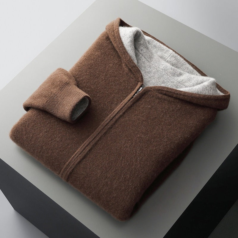 LAURENT MONACO | SWEAT EN LAINE AVEC CAPUCHE POUR HOMME