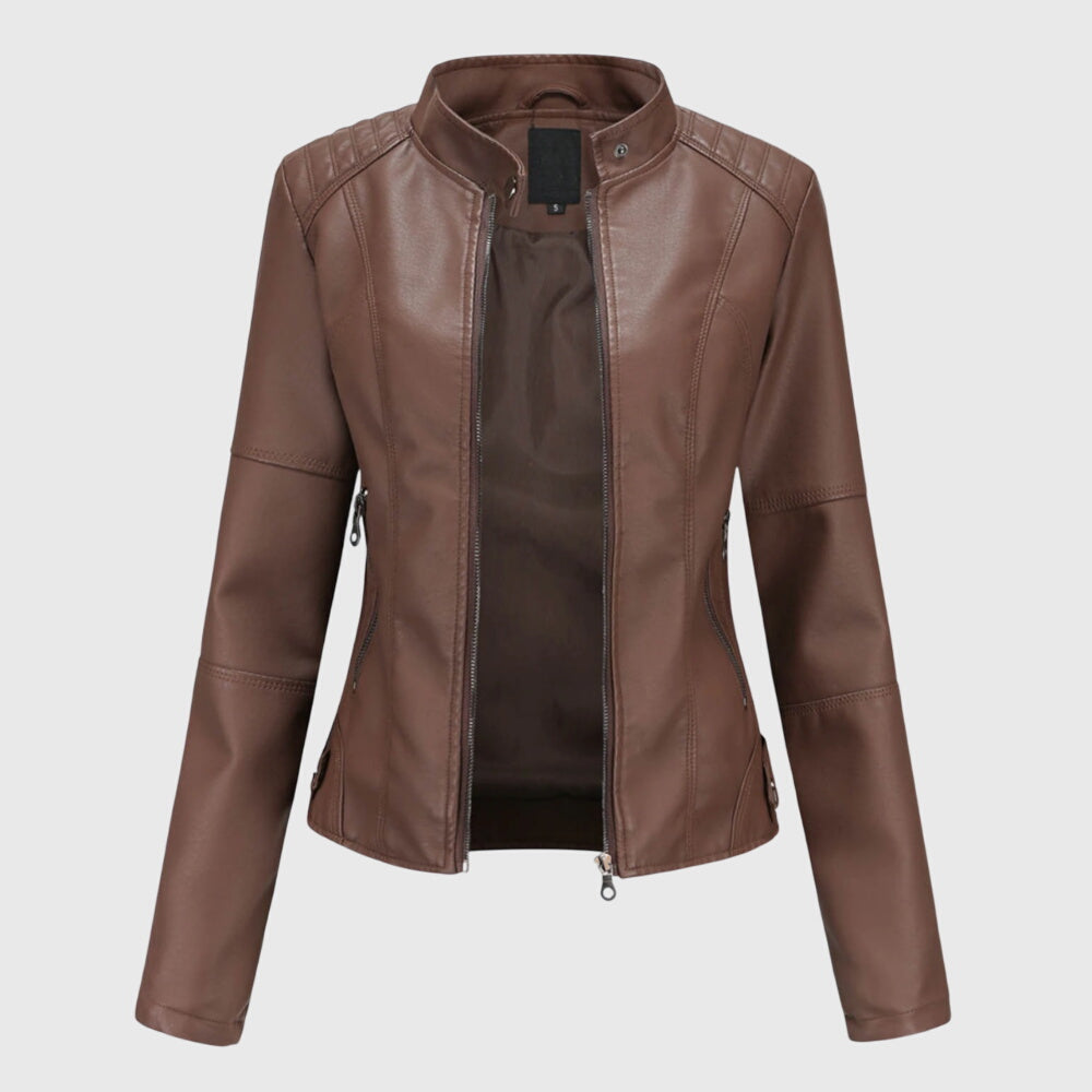 Helene | Veste en cuir élégante pour femmes