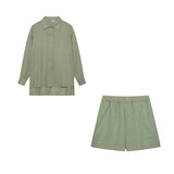 Marlene | Ensemble léger de blouse et de shorts