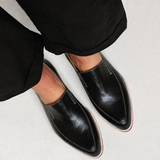 Hilde | Mocassin Patchwork Noir