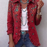 Carlotta | Veste bohème paisley à volants