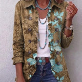 Bianca | Veste bohème fleurie vintage dégradée à volants