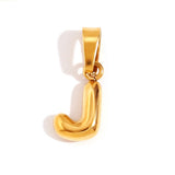 Collier Lettre Bubble Chic