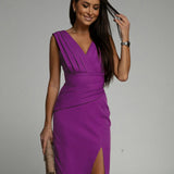Adrienne™ — Robe élégante drapée à silhouette sculptante