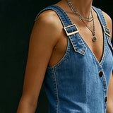 Vera | Robe en denim avec boutons