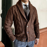 Cardigan Homme à Motif torsadé