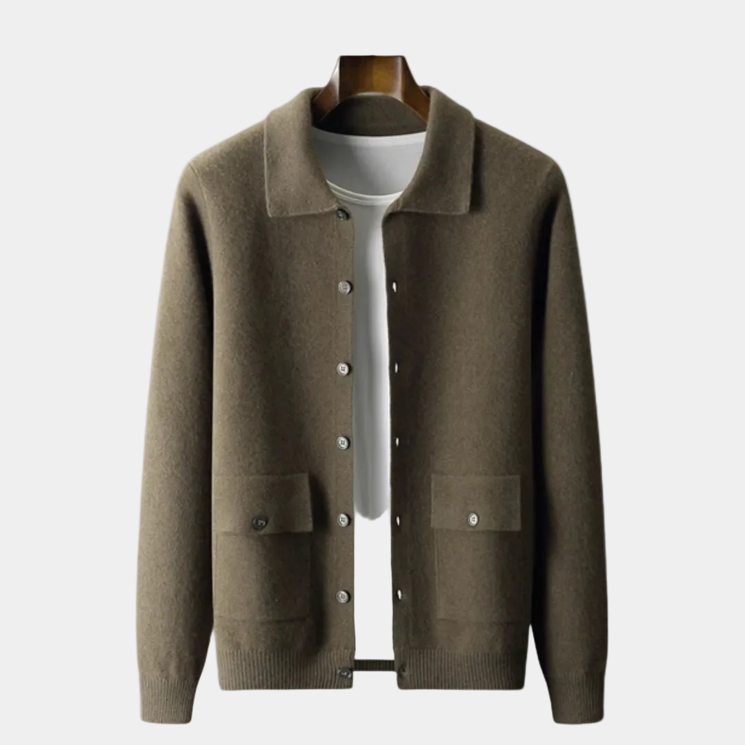 Cardigan homme boutonné