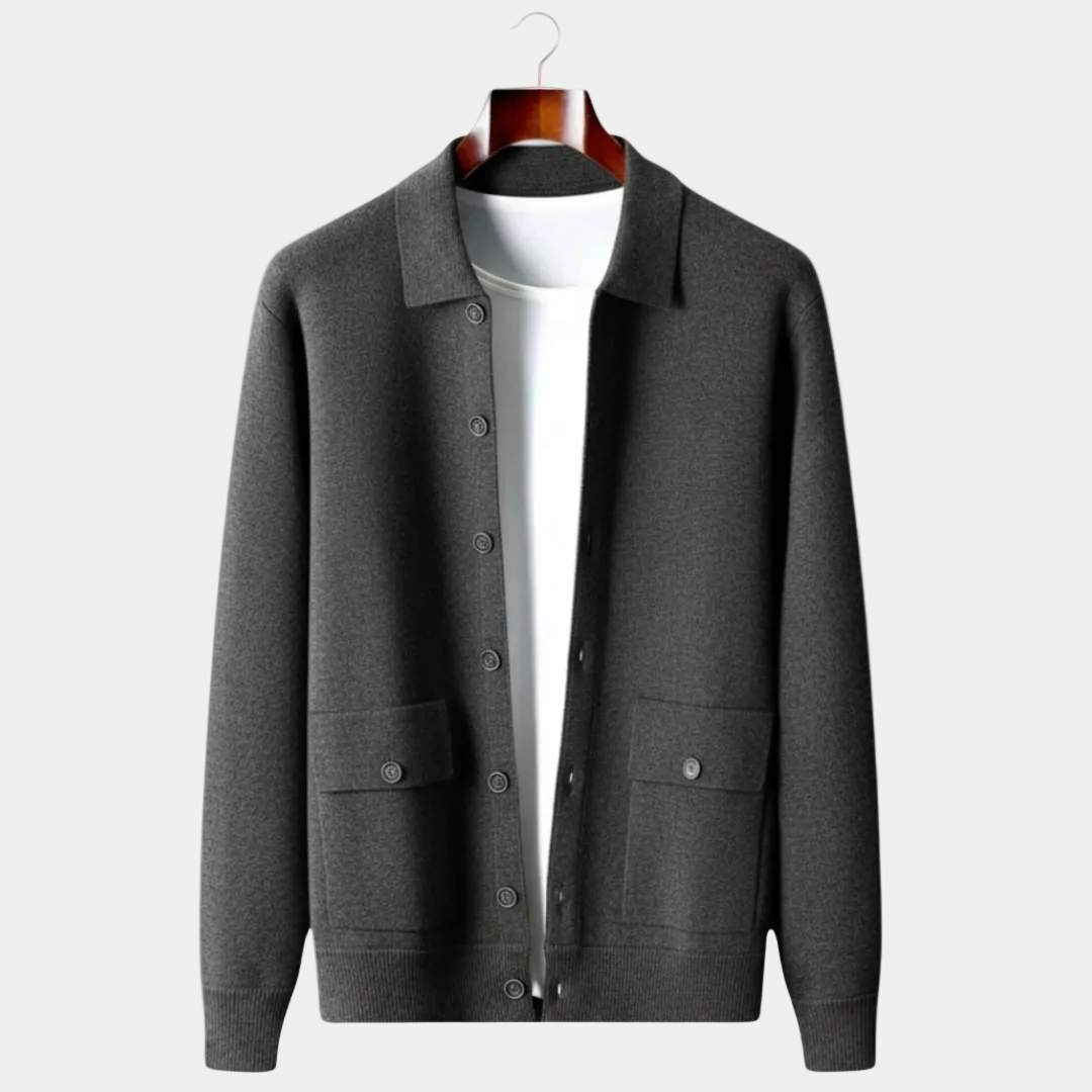 Cardigan homme boutonné