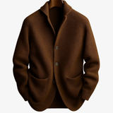 Cardigan homme en maille à col châle