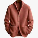 Cardigan homme en maille à col châle