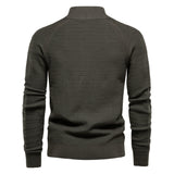 Cardigan homme texturé col montant