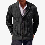 Cardigan homme torsadé à col châle pour