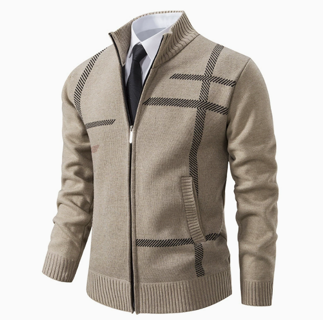 Cardigan homme zippé