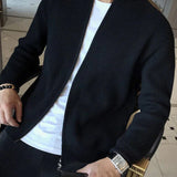 Cardigan zippé en maille pour homme