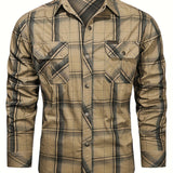 Chemise à carreaux pour homme