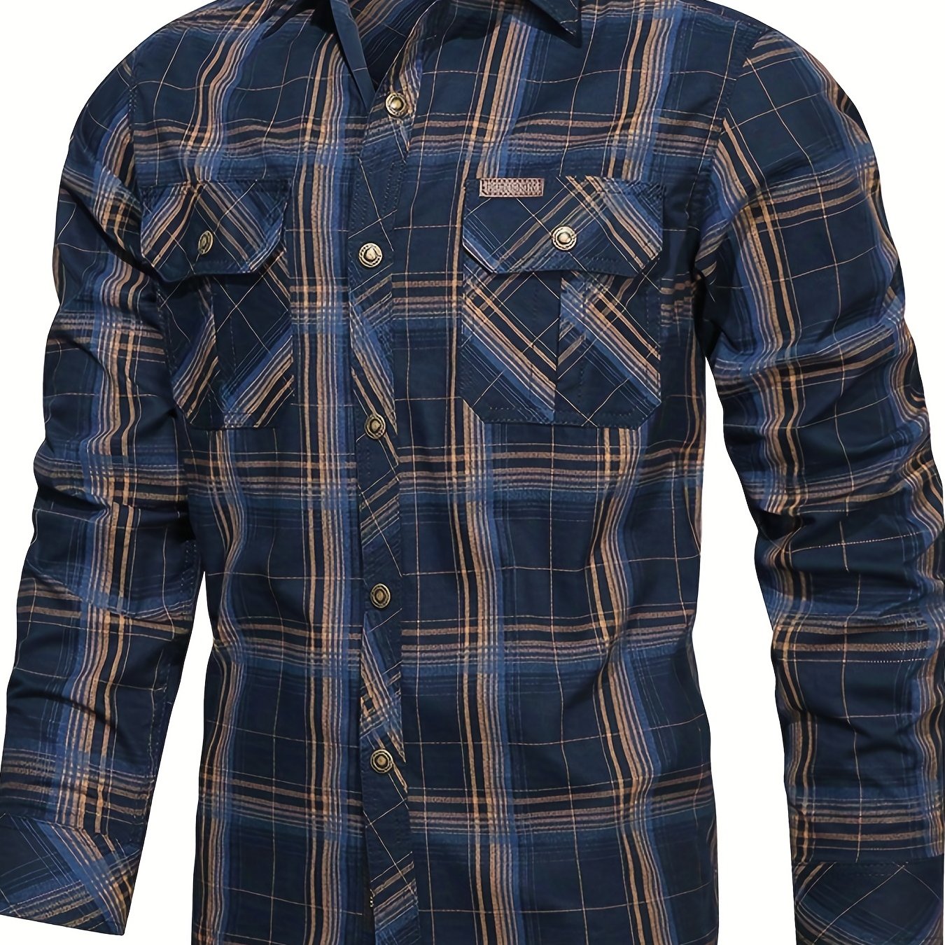 Chemise à carreaux pour homme
