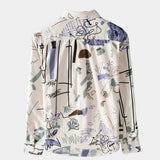 Chemise homme à imprimé artistique