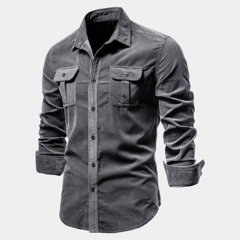 Chemise homme à poches boutonnée