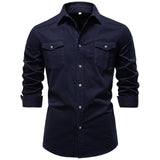 Chemise homme à poches poitrine