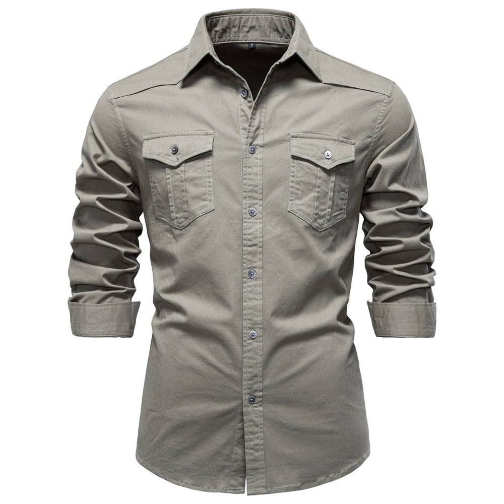 Chemise homme à poches poitrine