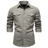 Chemise homme à poches poitrine