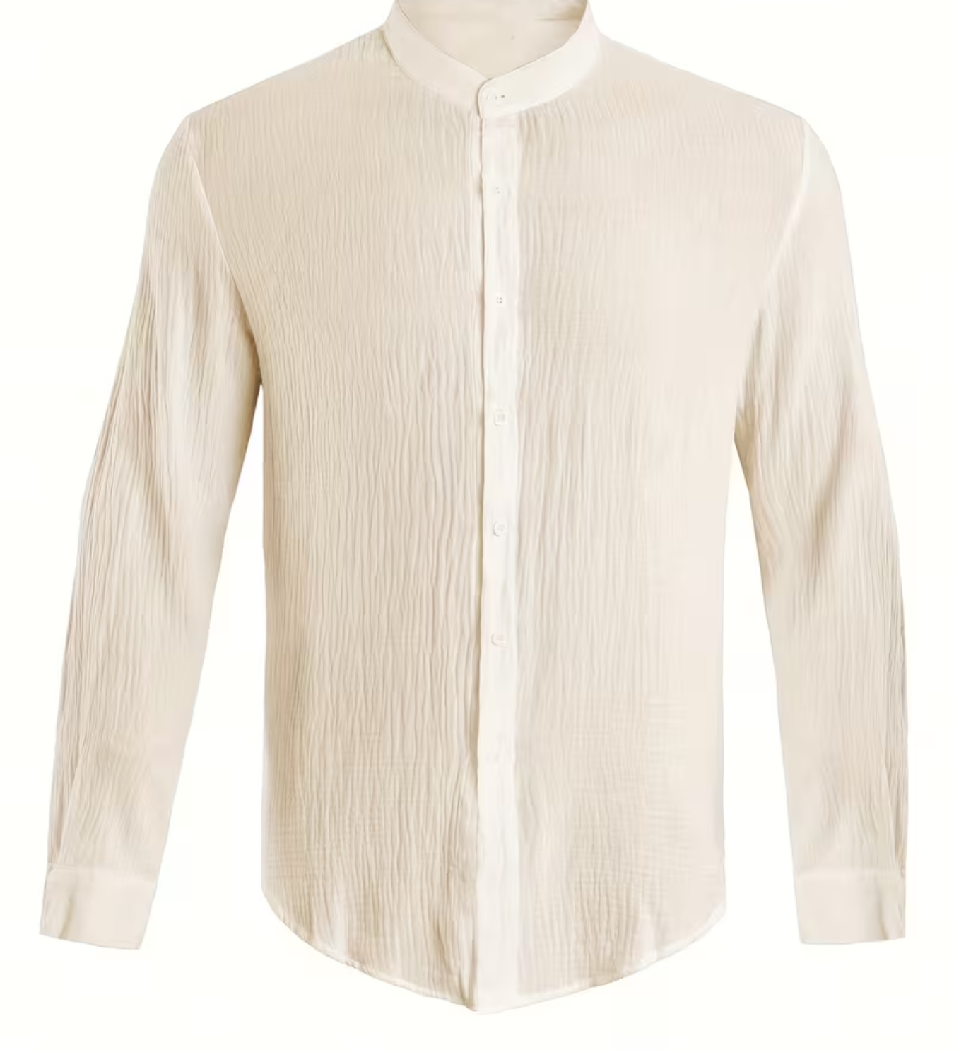 Chemise homme boutonnée col mao