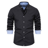 Chemise homme col boutonné