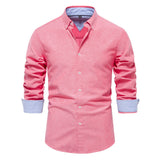 Chemise homme col boutonné