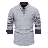 Chemise homme col boutonné