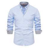 Chemise homme col boutonné