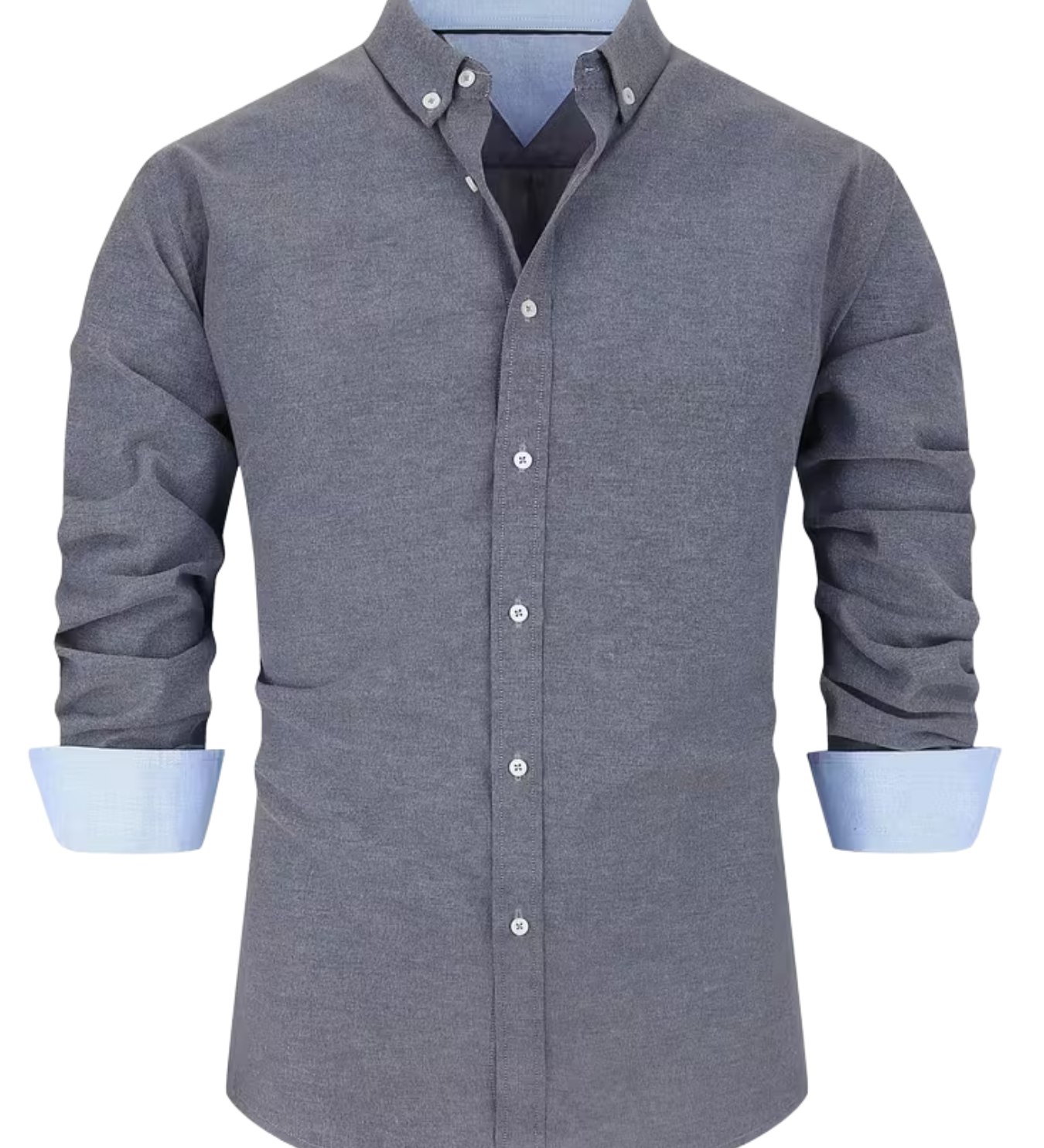 Chemise homme col contrasté