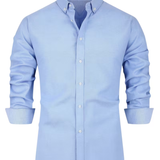 Chemise homme col contrasté