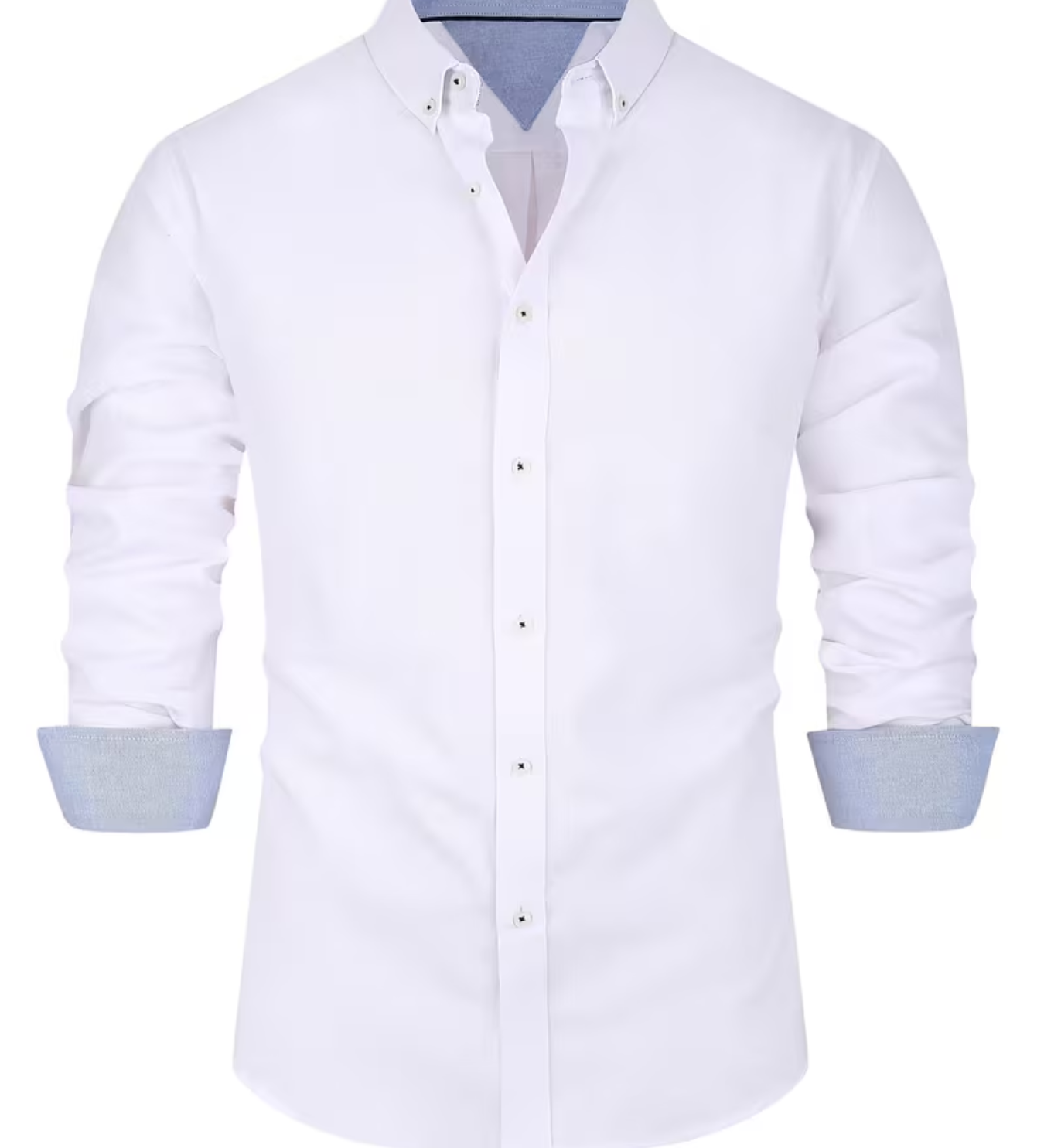 Chemise homme col contrasté
