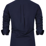 Chemise homme col contrasté
