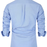 Chemise homme col contrasté