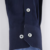 Chemise homme col contrasté