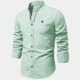 Chemise homme col mao boutonnée