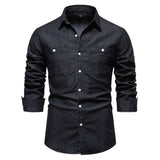 Chemise homme double poche boutonnée