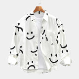 Chemise homme imprimée boutonnée