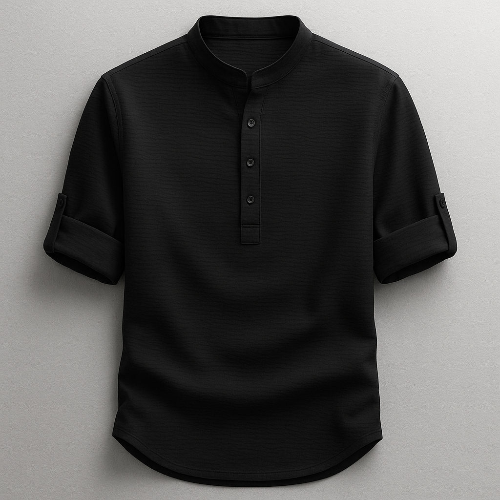 Chemise homme manches retroussées