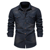 Chemise homme poches poitrine boutonnées