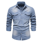 Chemise homme poches poitrine boutonnées