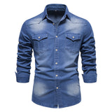 Chemise homme poches poitrine boutonnées