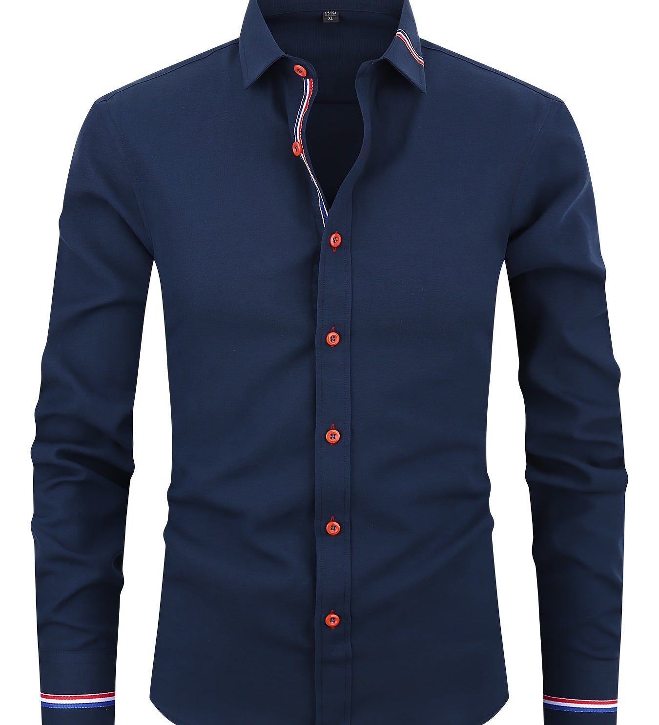 Chemise homme à poignets rayés
